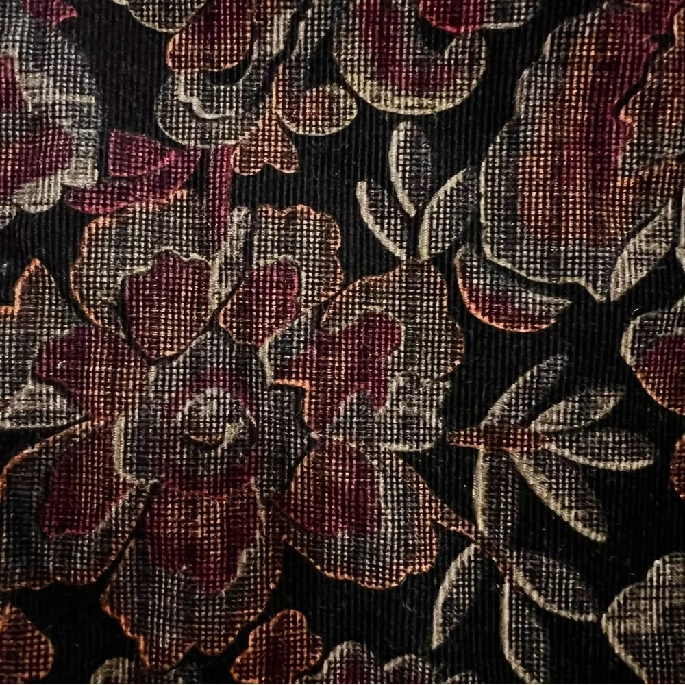 Woodward Vintage Black Floral Tapestry Sleeveless Dress Women’s Sz 6 - Picture 6 of 10